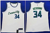 Bucks 34 Giannis Antetokounmpo Cream 2019-20 City Edition Nike Swingman Jersey(1),baseball caps,new era cap wholesale,wholesale hats